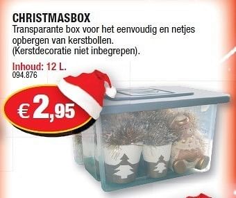 Promoties Christmasbox - Huismerk - Hubo  - Geldig van 08/12/2010 tot 31/12/2010 bij Hubo