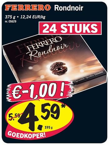 Promoties Rondnoir - Ferrero - Geldig van 09/12/2010 tot 11/12/2010 bij Lidl