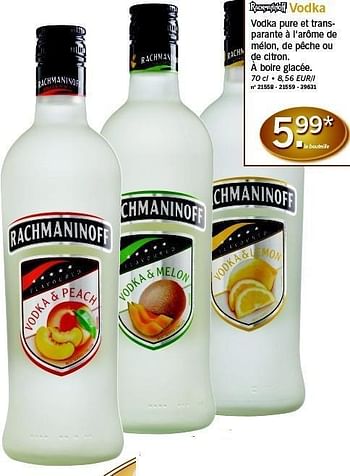 Promoties Vodka - Rachmaninoff - Geldig van 13/12/2010 tot 18/12/2010 bij Lidl