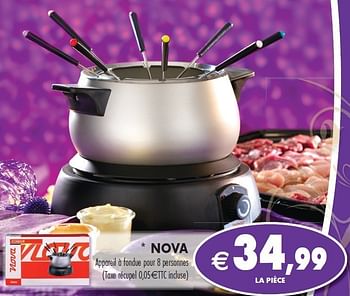 Promo APPAREIL À RACLETTE ET FONDUE 2 PERSONNES KITCHEO chez Intermarché