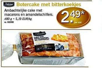 Promoties Botercake met bitterkoekjes - Deluxe - Geldig van 20/12/2010 tot 24/12/2010 bij Lidl