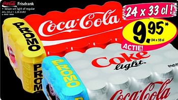 Promoties Frisdrank • keuze uit light of regular - Coca Cola - Geldig van 13/01/2011 tot 15/01/2011 bij Lidl