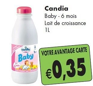 Candia Baby 6 Mois Lait De Croissance 1l En Promotion Chez Intermarche