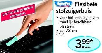 Promoties Flexibele stofzuigerbuis - AquaPur - Geldig van 14/02/2011 tot 19/02/2011 bij Lidl