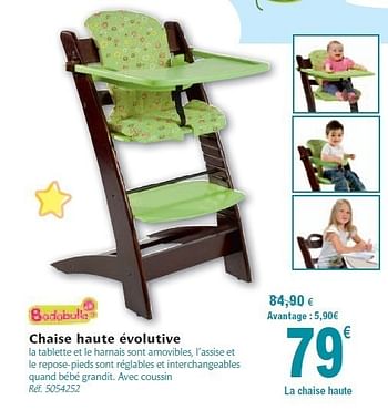 Produit Maison Carrefour Chaise Haute Evolutive En Promotion Chez Carrefour