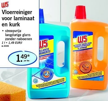 Promoties Vloerreiniger voor laminaat en kurk - W5 - Geldig van 17/02/2011 tot 19/02/2011 bij Lidl