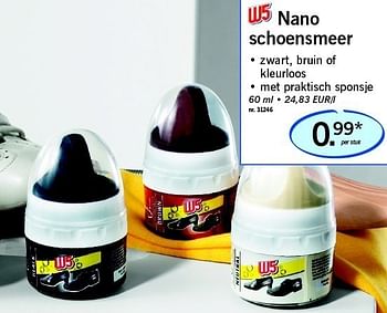 Promoties Nano schoensmeer - W5 - Geldig van 17/02/2011 tot 19/02/2011 bij Lidl