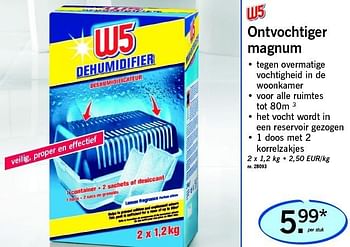 Promotions Ontvochtiger magnum - W5 - Valide de 17/02/2011 à 19/02/2011 chez Lidl