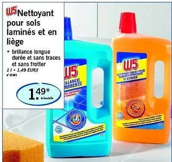 Promo Nettoyant liquide pour lave-linge w5 chez Lidl