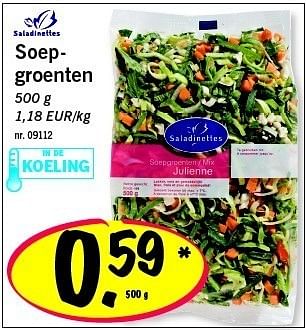 Promoties Soepgroenten - Saladinettes - Geldig van 21/02/2011 tot 26/02/2011 bij Lidl