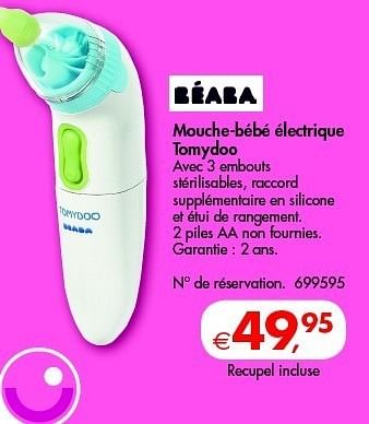 Beaba Mouche Bebe Electrique Tomydoo Promotie Bij Dreamland