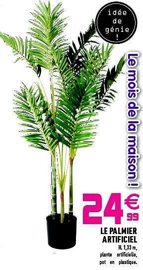 Promotions Le palmier artificiel - Produit maison - Gifi - Valide de 01/03/2011 à 09/03/2011 chez Gifi