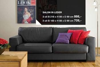 Promoties Salon in leder - Huismerk - Trendaccent - Geldig van 01/03/2011 tot 31/03/2011 bij Trend Accent