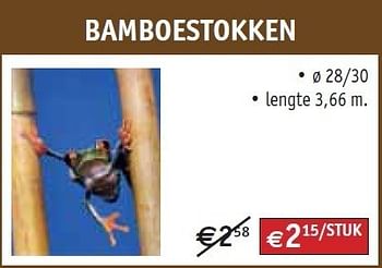 Promoties Bamboestokken - Huismerk - Bouwcenter Frans Vlaeminck - Geldig van 01/03/2011 tot 31/03/2011 bij Bouwcenter Frans Vlaeminck