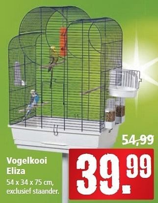 beweging Jet expeditie Huismerk - Maxi Zoo Vogelkooi eliza - Promotie bij Maxi Zoo