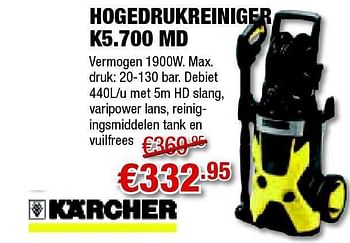 Promoties Hogedrukreiniger - Kärcher - Geldig van 03/03/2011 tot 30/03/2011 bij Cevo Market