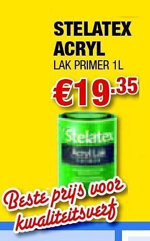 Promoties Acryl - Stelatex - Geldig van 03/03/2011 tot 30/03/2011 bij Cevo Market