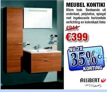 Promoties Meubel kontiki - Allibert - Geldig van 03/03/2011 tot 30/03/2011 bij Cevo Market