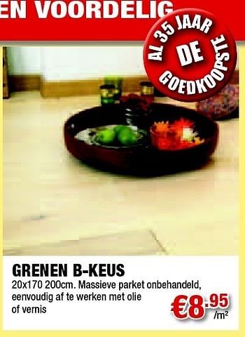 Promoties Grenen b-keus - Huismerk - Cevo - Geldig van 03/03/2011 tot 30/03/2011 bij Cevo Market