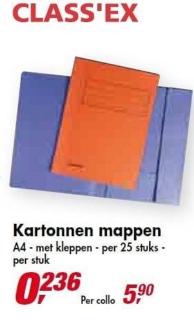 Promoties Kartonnen mappen - Class'ex - Geldig van 09/03/2011 tot 05/04/2011 bij Makro