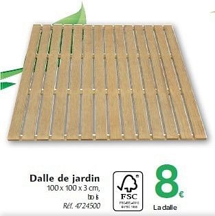 Promotions Dalle de jardin - Produit maison - Carrefour  - Valide de 09/03/2011 à 19/03/2011 chez Carrefour