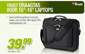 Promoties Draagtas laptop - Trust - Geldig van 23/03/2011 tot 16/04/2011 bij Auva