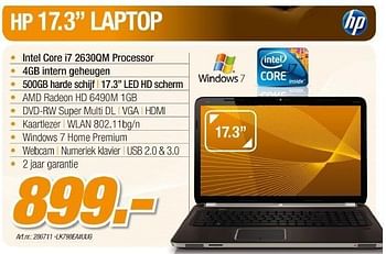 Promoties Laptop - HP - Geldig van 23/03/2011 tot 16/04/2011 bij Auva