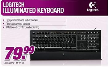 Promotions Illuminated keyboard - Logitech - Valide de 23/03/2011 à 16/04/2011 chez Auva