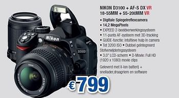 Promoties Digitale spiegelreflexcamera - Nikon - Geldig van 25/03/2011 tot 30/04/2011 bij Top Camera