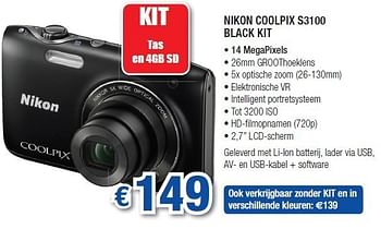 Promoties Digital camera - Nikon - Geldig van 25/03/2011 tot 30/04/2011 bij Top Camera