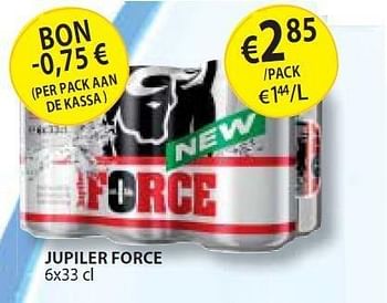 Promoties Force - Jupiler - Geldig van 25/03/2011 tot 07/04/2011 bij BelBev
