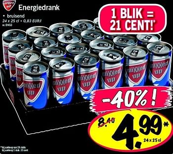 Promoties Energiedrank - Mixxed up - Geldig van 28/03/2011 tot 02/04/2011 bij Lidl
