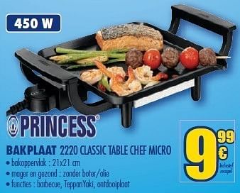 Princess Bakplaat table chef Promotie bij