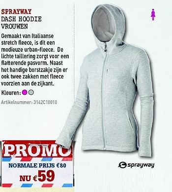 Promotions Dash hoodie vrouwen - Sprayway - Valide de 30/03/2011 à 17/04/2011 chez A.S.Adventure