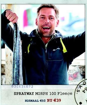 Promoties Morph 100 fleece - Sprayway - Geldig van 30/03/2011 tot 17/04/2011 bij A.S.Adventure