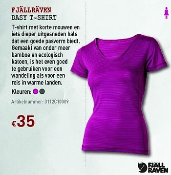 Promoties Dasy t-shirt - FJALL RAVEN - Geldig van 30/03/2011 tot 17/04/2011 bij A.S.Adventure
