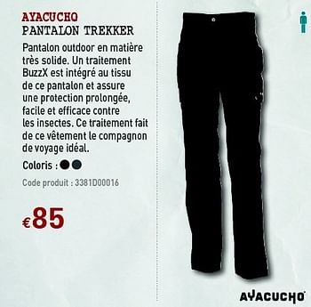Promoties Pantalon trekker - AYACUCHO - Geldig van 30/03/2011 tot 17/04/2011 bij A.S.Adventure