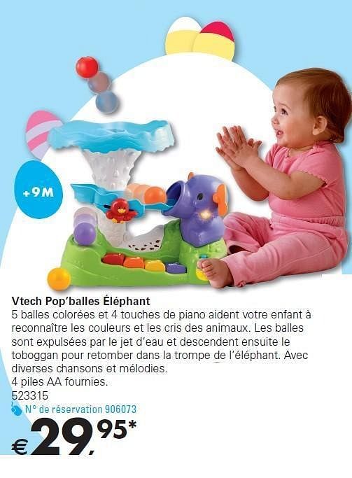 pop balles elephant vtech