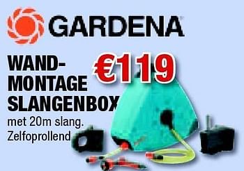 Promoties Wandmontage slangenbox - Gardena - Geldig van 31/03/2011 tot 14/04/2011 bij Cevo Market