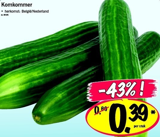 Promoties Komkommer - Huismerk - Lidl - Geldig van 02/04/2011 tot 02/04/2011 bij Lidl