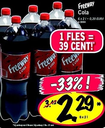 Promoties Cola - Freeway - Geldig van 04/04/2011 tot 09/04/2011 bij Lidl