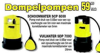 Promoties Dompelpomp - Kärcher - Geldig van 04/04/2011 tot 30/04/2011 bij Bouwcenter Frans Vlaeminck