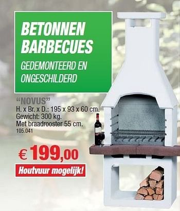 Verwisselbaar Omringd Centraliseren Huismerk - Hubo Betonnen barbecues novus - Promotie bij Hubo