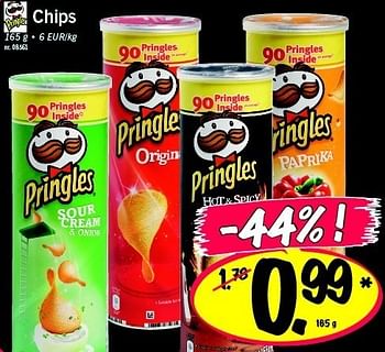 Promoties Chips - Pringles - Geldig van 09/04/2011 tot 09/04/2011 bij Lidl