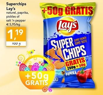 Promoties Superchips - Lay's - Geldig van 14/04/2011 tot 23/04/2011 bij Supra