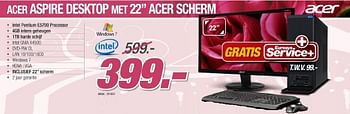 Promoties Desktop - Acer - Geldig van 16/04/2011 tot 17/05/2011 bij Auva