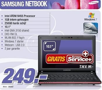 Promoties Netbook - Samsung - Geldig van 16/04/2011 tot 17/05/2011 bij Auva