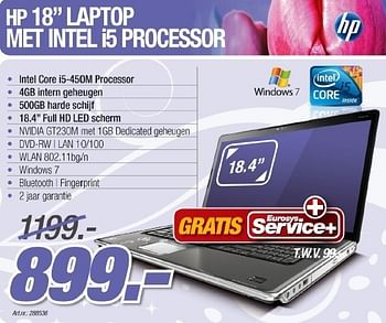 Promoties Laptop - HP - Geldig van 16/04/2011 tot 17/05/2011 bij Auva