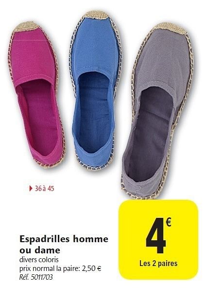 carrefour espadrille