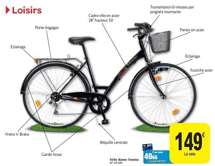 Velo best sale femme carrefour